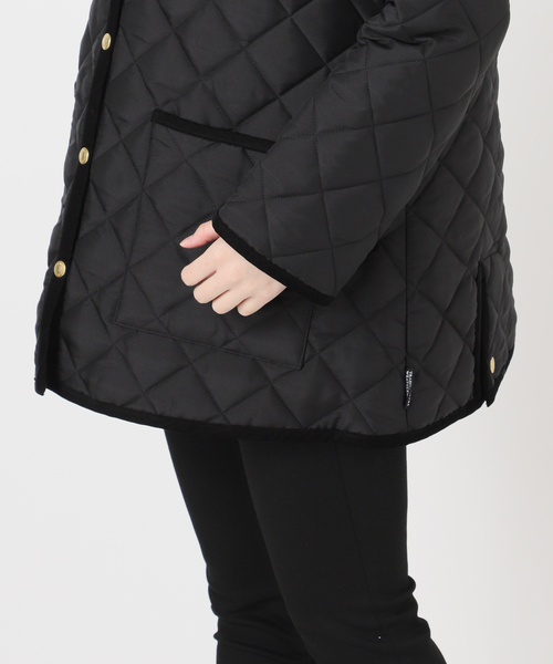 Traditional Weatherwear（トラディショナルウェザーウェア）の「【TRADITIONAL WEATHERWEAR】ARKLEY A LINE MIDDLE（その他アウター・レディース・ネイビー/ブラック・34/32）」の20枚目の写真