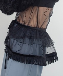 PoI（ポイ）の「【POI】Tulle collar skirt 4way チュール付け襟 チュールスカート ビスチェ パーティー オケージョン 結婚式 謝恩会（付け襟）」