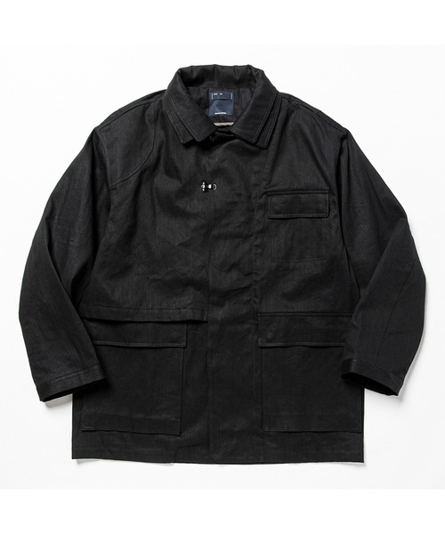 meanswhile(ミーンズワイル)の「Denim Double Collar JKT(デニムジャケット・メンズ・ブラック・2(M))」の1枚目の写真