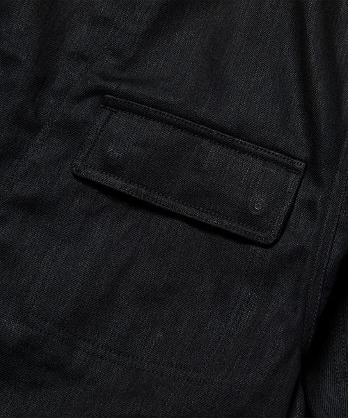 meanswhile(ミーンズワイル)の「Denim Double Collar JKT(デニムジャケット・メンズ・ブラック・2(M))」の4枚目の写真