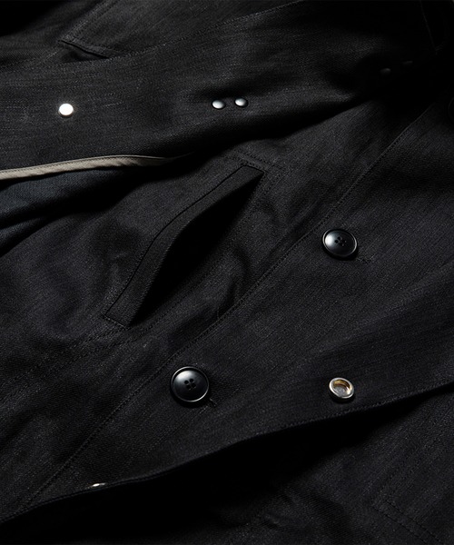 meanswhile(ミーンズワイル)の「Denim Double Collar JKT(デニムジャケット・メンズ・ブラック・2(M))」の6枚目の写真