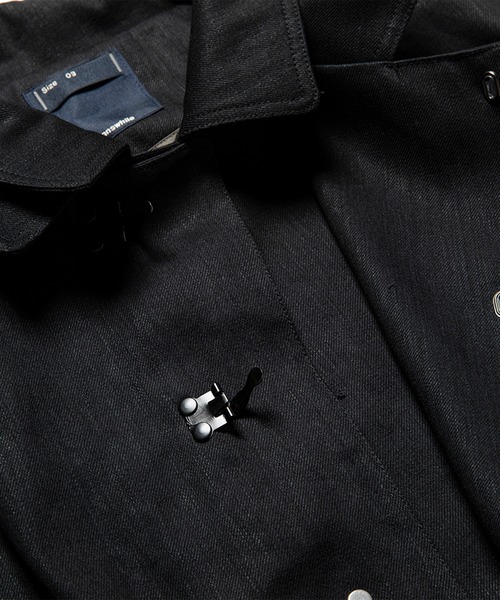 meanswhile(ミーンズワイル)の「Denim Double Collar JKT(デニムジャケット・メンズ・ブラック・2(M))」の7枚目の写真