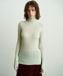 【美品】unfilアンフィル　オーバーサイズ　ケーブルニット　ハイネック　ウール UNFIL（アンフィル）の「【unfil】オーバーサイズケーブルニット WOMEN