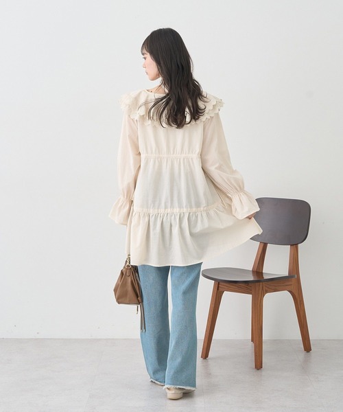 セール】サイドリボンラッフルミニワンピース（ワンピース）｜earth