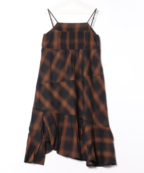 LOWRYS FARM（ローリーズファーム）の「イレヘムキリカエキャミワンピース　587916（ワンピース・レディース・ブラウン/グレー/ブラウン系その他・FREE）」の22枚目の写真
