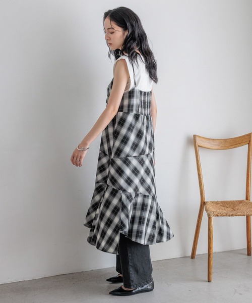 LOWRYS FARM（ローリーズファーム）の「イレヘムキリカエキャミワンピース　587916（ワンピース・レディース・ブラウン/グレー/ブラウン系その他・FREE）」の15枚目の写真