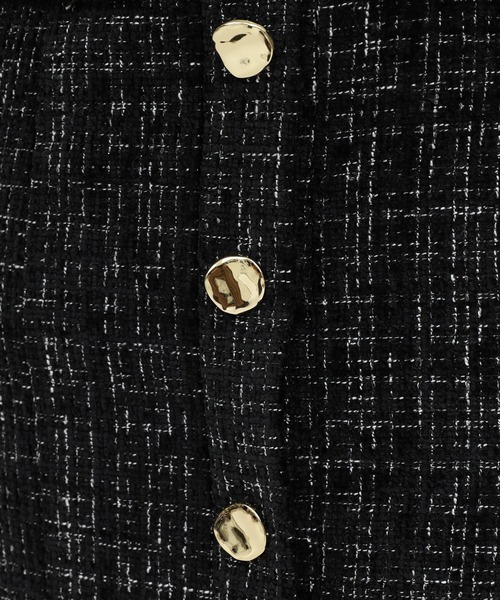 ダブルチェーンストラップツイードワンピース（ワンピース）｜ROYAL