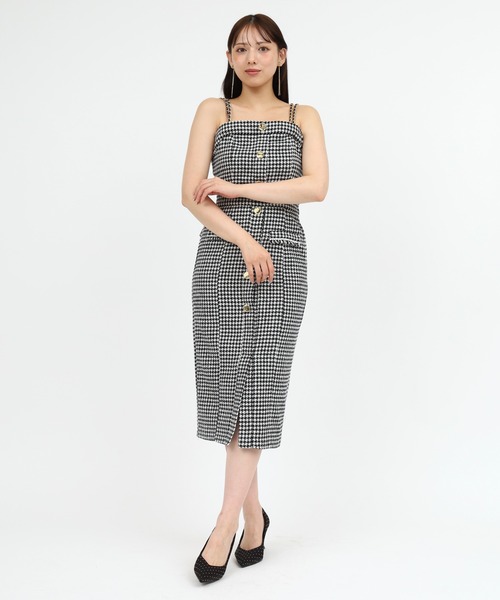  PARTY ダブルチェーンストラップツイードワンピース ダブルチェーンストラップツイードワンピース｜ROYAL PARTY