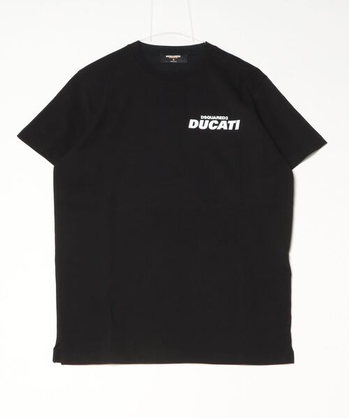 DSQUARED2(ディースクエアード)の「Ducati Cigarette Fit Tee/0252(Tシャツ/カットソー・メンズ・ホワイト/ブラック・X-LARGE/LARGE/MEDIUM/SMALL)」の1枚目の写真