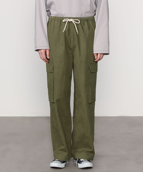 DANTON(ダントン)の「DANTON | コットンナイロン カーゴパンツ MEN(カーゴパンツ・メンズ・オリーブ/ダークグレー・40/42)」の10枚目の写真