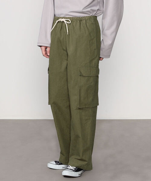 DANTON(ダントン)の「DANTON | コットンナイロン カーゴパンツ MEN(カーゴパンツ・メンズ・オリーブ/ダークグレー・40/42)」の13枚目の写真