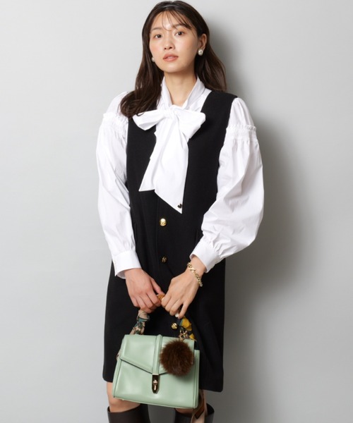 JUSGLITTY ジャスグリッティー フロント釦ミニジャンスカ JUSGLITTY