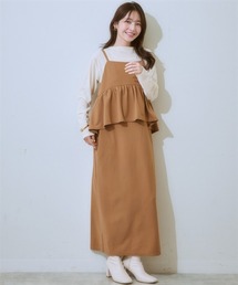 nissen | ペプラムキャミソールワンピース＜大きいサイズ有＞(ワンピース)