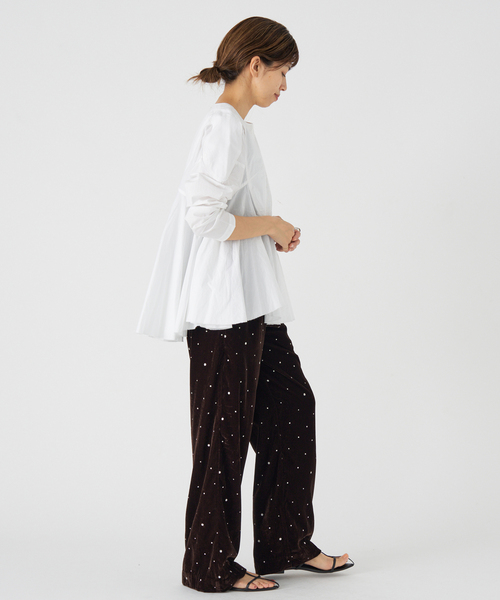 セール】AAYUSHI/アユーシ 別注 フロントピンタックペプラムブラウス