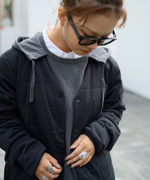 Snow Peak(スノーピーク)の「Snow Peak / Flexible Insulated Cardigan フレキシブル 断熱 カーディガン(カーディガン/ボレロ・メンズ・ブラック/ネイビー/ライトブラウン・XXL/XL/L/M/S/2/1)」の5枚目の写真