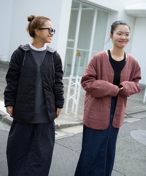 Snow Peak(スノーピーク)の「Snow Peak / Flexible Insulated Cardigan フレキシブル 断熱 カーディガン(カーディガン/ボレロ・メンズ・ブラック/ネイビー/ライトブラウン・XXL/XL/L/M/S/2/1)」の12枚目の写真