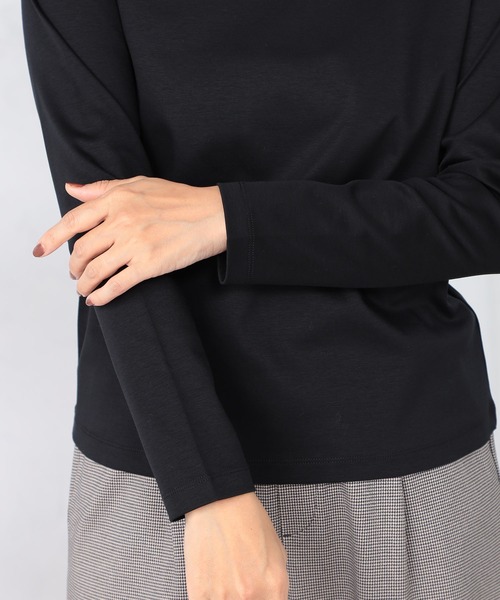 GALLORIA(ギャローリア)の「衿配色プルオーバー(Tシャツ/カットソー・レディース・オートミール/ロイヤルブルー/ブラック・S/M/L/LL)」の9枚目の写真