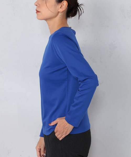 GALLORIA(ギャローリア)の「衿配色プルオーバー(Tシャツ/カットソー・レディース・オートミール/ロイヤルブルー/ブラック・S/M/L/LL)」の13枚目の写真