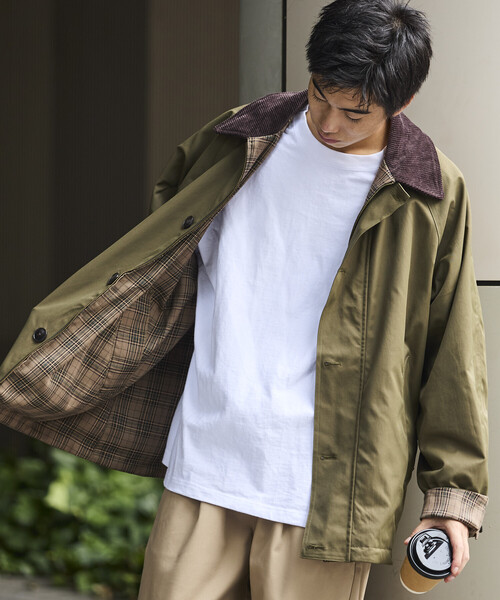 ジャケット・アウター luckz1000 セール】限定展開 リラックスフィット リバーシブル 襟コーデュロイ