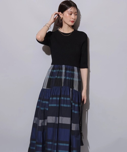 5分袖ドッキングワンピース（ワンピース）｜Arpege story