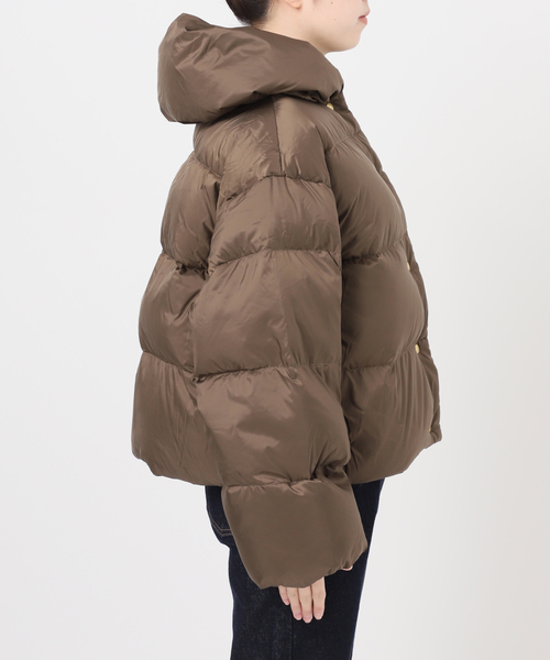 Traditional Weatherwear（トラディショナルウェザーウェア）の「TRADITIONAL WEATHERWEAR SLOBE別注 HASELEY DOWN PA（ダウンジャケット/コート・レディース・ブラック/ブラウン・36/34）」の7枚目の写真