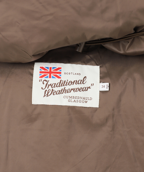 Traditional Weatherwear（トラディショナルウェザーウェア）の「TRADITIONAL WEATHERWEAR SLOBE別注 HASELEY DOWN PA（ダウンジャケット/コート・レディース・ブラック/ブラウン・36/34）」の20枚目の写真