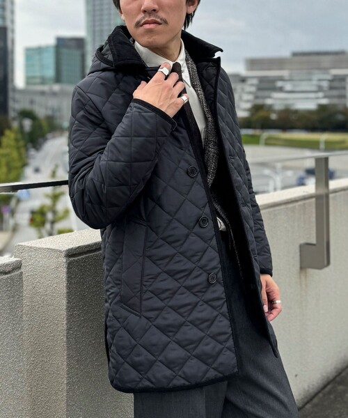 セール】【Traditional weatherwear】別注 DERBY HOOD キルティング