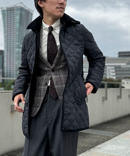 Traditional weatherwear】別注 DERBY HOOD キルティングジャケット