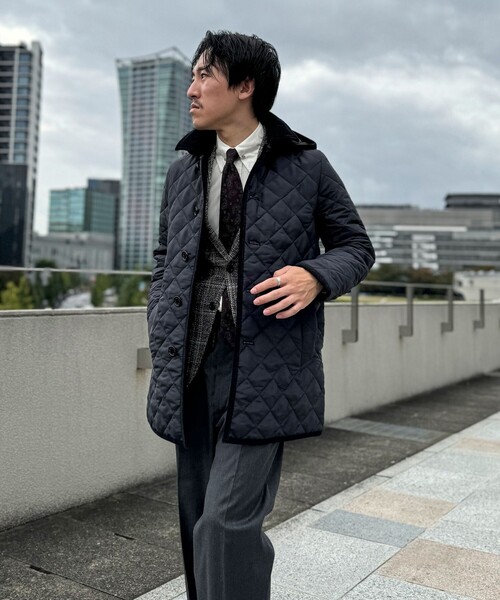 Traditional Weatherwear(トラディショナルウェザーウェア)の「【Traditional weatherwear】別注 DERBY HOOD キルティングジャケット 25AW(ブルゾン・メンズ・ネイビー/ブラック・36/38/40/42/44)」の19枚目の写真