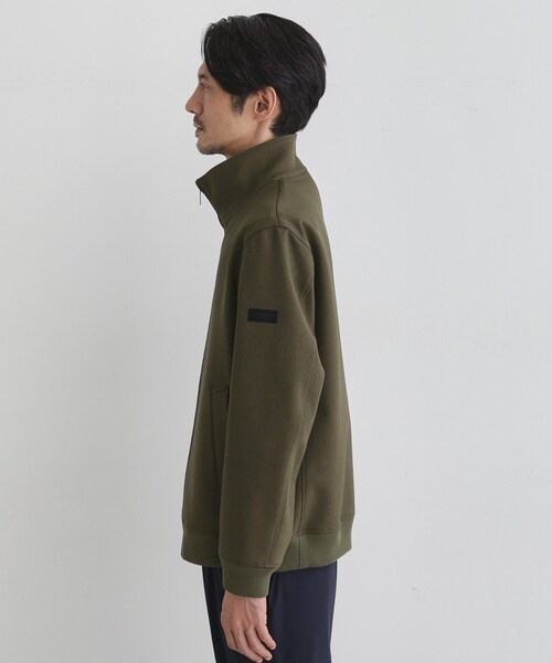 TAKEO KIKUCHI(タケオキクチ)の「【JUST ONE LAYER】ダウンファブリック ジップアップ リブ ブルゾン(ブルゾン・メンズ・カーキ/ブラック・04/02/03)」の5枚目の写真