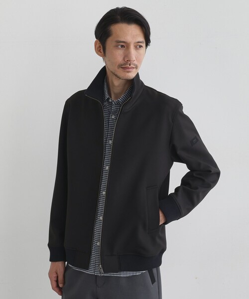 TAKEO KIKUCHI(タケオキクチ)の「【JUST ONE LAYER】ダウンファブリック ジップアップ リブ ブルゾン(ブルゾン・メンズ・カーキ/ブラック・04/02/03)」の13枚目の写真