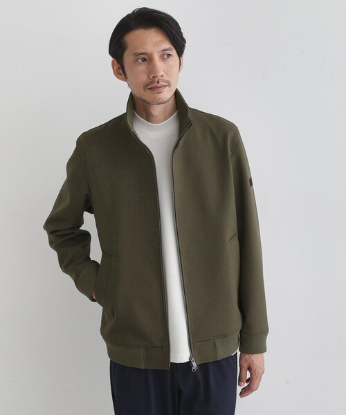 TAKEO KIKUCHI(タケオキクチ)の「【JUST ONE LAYER】ダウンファブリック ジップアップ リブ ブルゾン(ブルゾン・メンズ・カーキ/ブラック・04/02/03)」の19枚目の写真