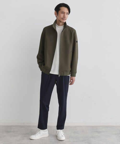 TAKEO KIKUCHI(タケオキクチ)の「【JUST ONE LAYER】ダウンファブリック ジップアップ リブ ブルゾン(ブルゾン・メンズ・カーキ/ブラック・04/02/03)」の21枚目の写真