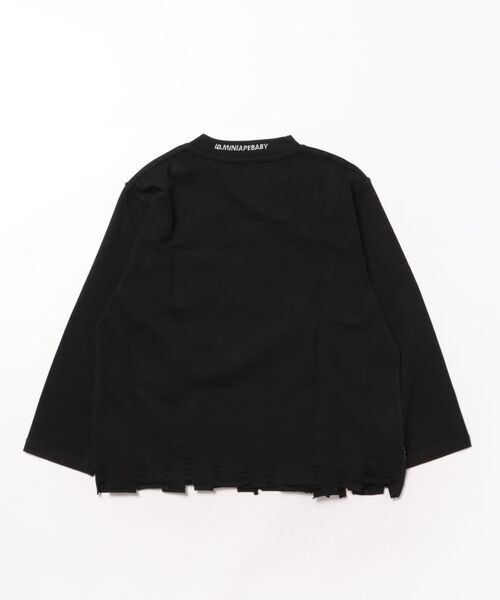 aimoha(アイモハ)の「【aimoha-KIDS-】キッズ ダメージロングTシャツ(Tシャツ/カットソー・キッズ・ブラック/ホワイト・120/130/140)」の3枚目の写真