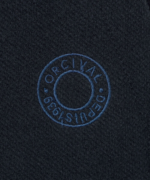 ORCIVAL（オーシバル）の「ORCIVAL | ブリティッシュツイード フードブルゾン WOMEN（その他アウター・レディース・ブラウン/ダークネイビー・1）」の7枚目の写真