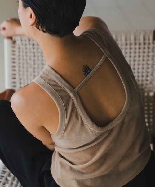 Back Open Velor Tanktop（タンクトップ）｜lit（リット）の