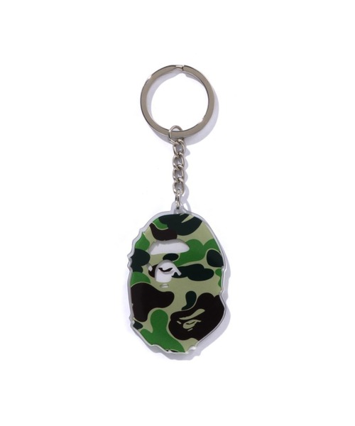 A BATHING APE（アベイシングエイプ）の「ABC CAMO APE HEAD ACRYLIC KEYCHAIN（キーホルダー・メンズ・ブルー/グリーン/ピンク・FREE）」の2枚目の写真