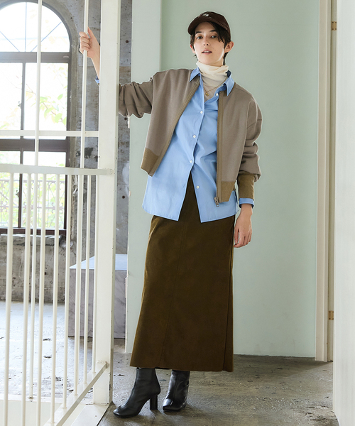 IENA（イエナ）の「《追加2》BLACK ジップアップスウェット（スウェット・レディース・グレー/ブラック・FREE）」の4枚目の写真