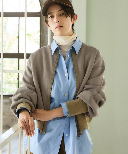 IENA（イエナ）の「《追加2》BLACK ジップアップスウェット（スウェット・レディース・グレー/ブラック・FREE）」の14枚目の写真