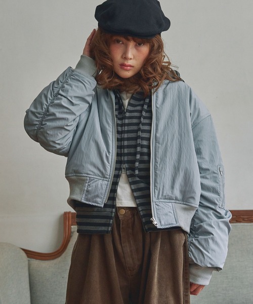 Unblend】ヴィンテージライクショート丈MA-1（MA-1）｜Unblend（アン