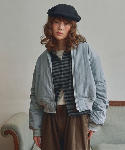 Unblend】ヴィンテージライクショート丈MA-1 Unblend│MONO-MART