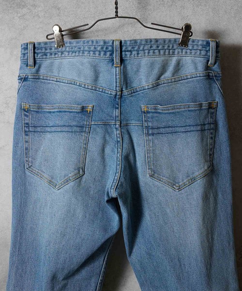 NUMBER (N)INE(ナンバーナイン)の「HAND PAINTED TAPERED SKINNY DENIM JEANS VINTAGE WASH / ハンドペイント テーパード スキニー デニムパンツ ヴィンテージ ウォッシュ(デニムパンツ・メンズ・ブルー・2/3/4)」の10枚目の写真