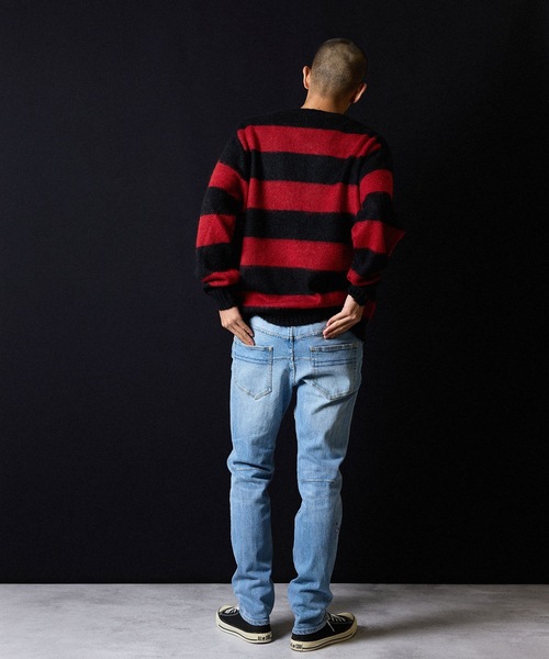 NUMBER (N)INE(ナンバーナイン)の「HAND PAINTED TAPERED SKINNY DENIM JEANS VINTAGE WASH / ハンドペイント テーパード スキニー デニムパンツ ヴィンテージ ウォッシュ(デニムパンツ・メンズ・ブルー・2/3/4)」の22枚目の写真