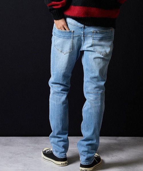 NUMBER (N)INE(ナンバーナイン)の「HAND PAINTED TAPERED SKINNY DENIM JEANS VINTAGE WASH / ハンドペイント テーパード スキニー デニムパンツ ヴィンテージ ウォッシュ(デニムパンツ・メンズ・ブルー・2/3/4)」の19枚目の写真