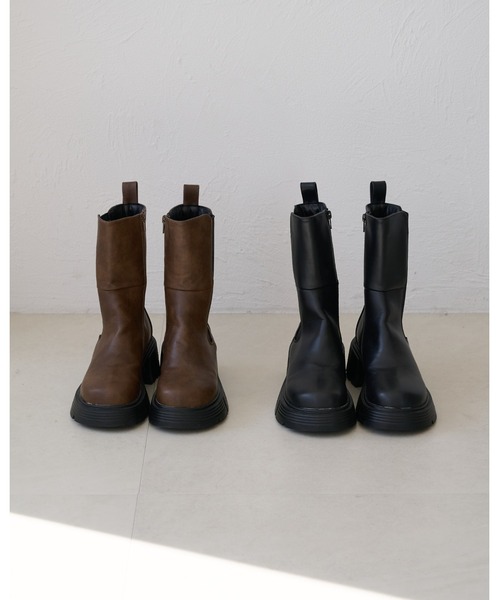 raffime(ラフィミー)の「サイドゴアミドルブーツ(ブーツ・レディース・ブラック/ブラウン系その他・MEDIUM/LARGE/SMALL/X-LARGE)」の19枚目の写真
