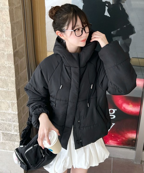 セール】中綿ふわっふわ♪ショートフェイクダウンジャケット（ダウン