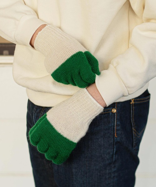 TEMBEA（テンベア）の「TEMBEA GUNTE MOHAIR テンベア グンテ モヘア 軍手 手袋 ミトン 2025年新作（手袋・レディース・レッド/グリーン/ブルー・S/M）」の4枚目の写真