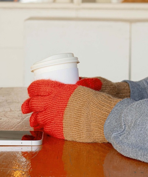 TEMBEA（テンベア）の「TEMBEA GUNTE MOHAIR テンベア グンテ モヘア 軍手 手袋 ミトン 2025年新作（手袋・レディース・レッド/グリーン/ブルー・S/M）」の5枚目の写真