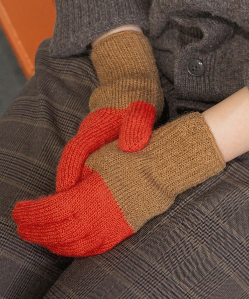 TEMBEA（テンベア）の「TEMBEA GUNTE MOHAIR テンベア グンテ モヘア 軍手 手袋 ミトン 2025年新作（手袋・レディース・レッド/グリーン/ブルー・S/M）」の6枚目の写真