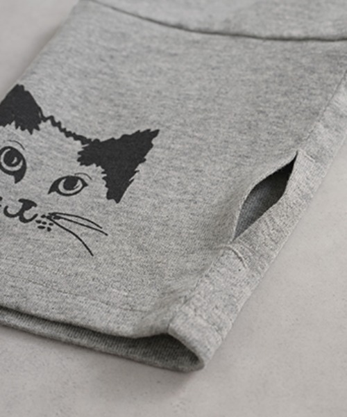 HUG.U(ハグユー)の「ねこ好きのための。 綿100%カットソー(Tシャツ/カットソー・レディース・ホワイト/ライトグレー/ブラック/ライトベージュ・M/L)」の22枚目の写真